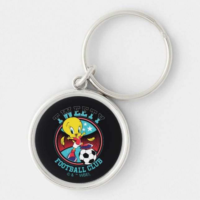 TWEETY™ Football Club Badge Keychain (Front)