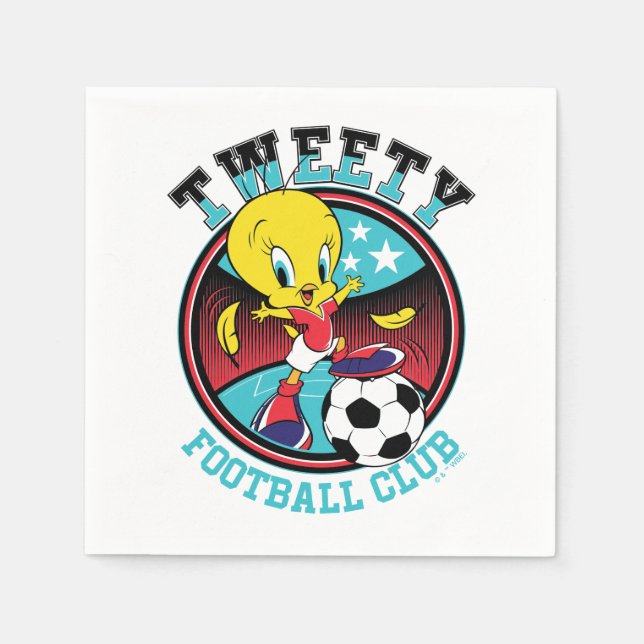 TWEETY™ Football Club Badge Napkins (Front)