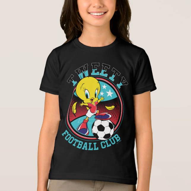 TWEETY™ Football Club Badge Tri-Blend Shirt (Front)