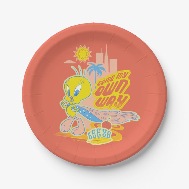 TWEETY™ - Going My Own Way Paper Plates (Front)