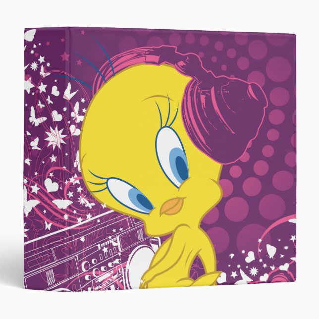 TWEETY™ "Hear The Beat" 3 Ring Binder (Front/Spine)