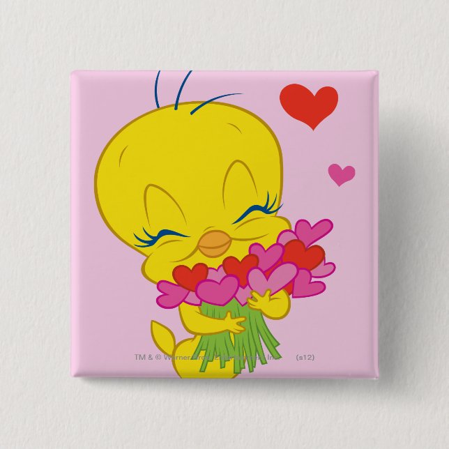 TWEETY™ Hearts Button (Front)