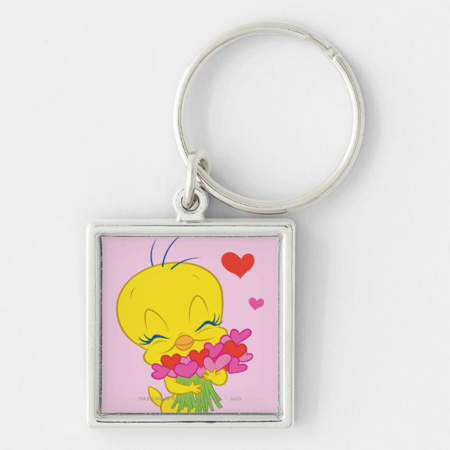 TWEETY™ Hearts Keychain (Front)