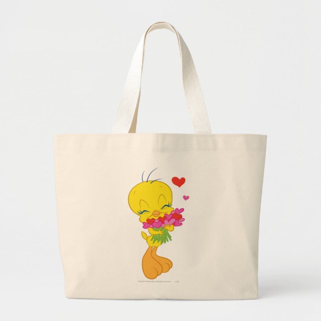 TWEETY™ Hearts Large Tote Bag (Front)