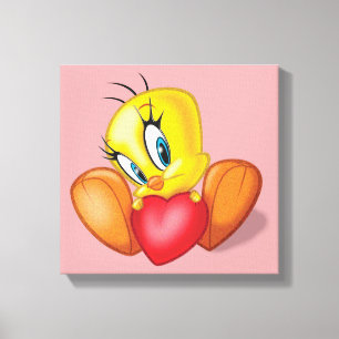 TWEETY™ Holding Heart Canvas Print