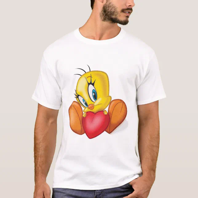 Tweety Holding Heart T-Shirt | Zazzle