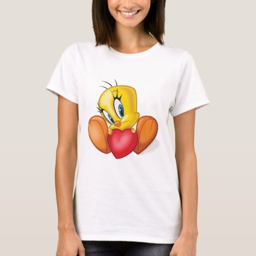 Tweety Holding Heart T_Shirt