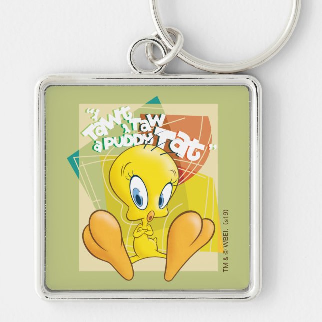 TWEETY™ "I Tawt I Taw A Puddy Tat" Keychain (Front)