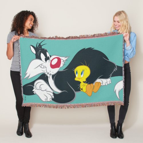 Tweety In Action Pose 14 Throw Blanket