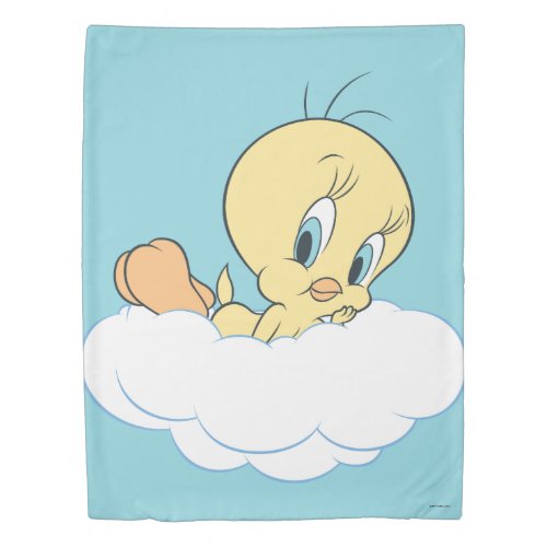 Tweety In The Clouds Pose 3 Duvet Cover