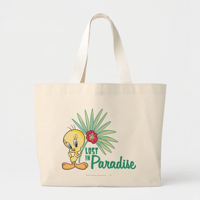 TWEETY™ "Lost In Paradise" Large Tote Bag (Front)
