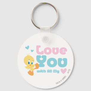 TWEETY™ "Love You With All My Heart" Keychain