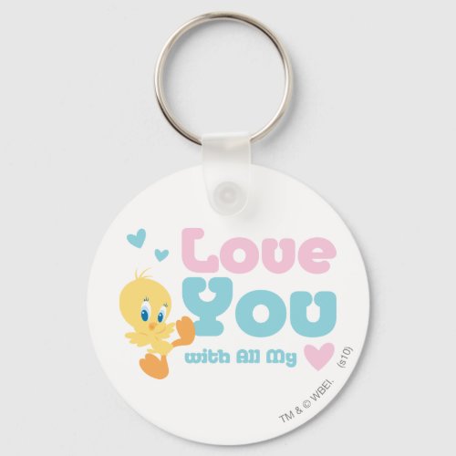 Tweety Love You With All My Heart Keychain