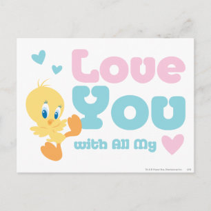 TWEETY™ "Love You With All My Heart" Postcard