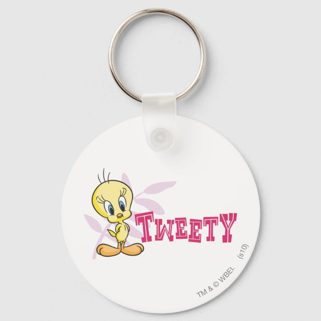 "TWEETY™" Pink Keychain (Front)