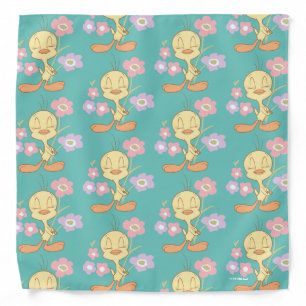 TWEETY™ Pink Purple Flowers Bandana
