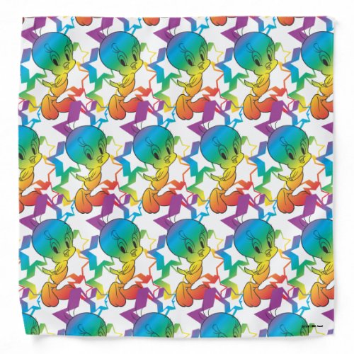 TWEETY Rainbow Stars Bandana