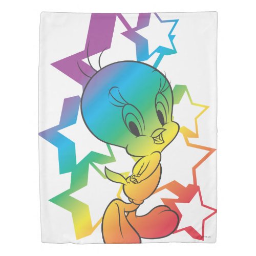 Tweety Rainbow Stars Duvet Cover