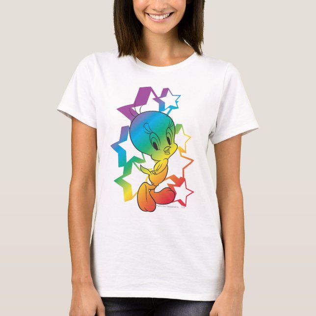 TWEETY™ Rainbow Stars T-Shirt (Front)