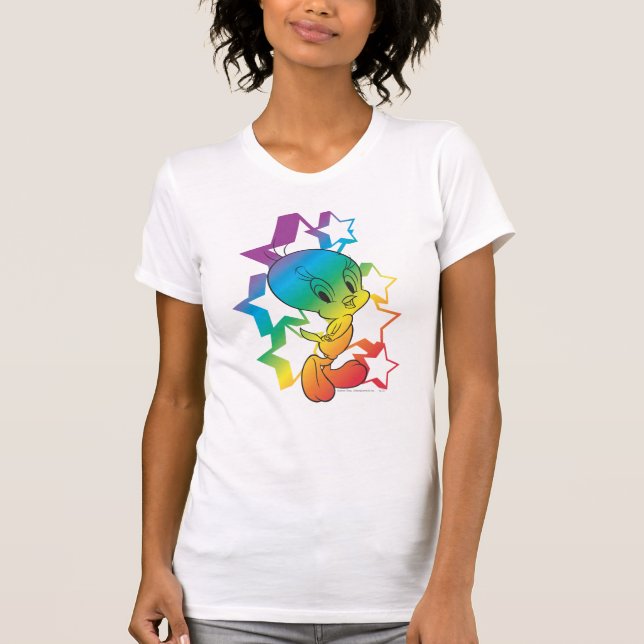 TWEETY™ Rainbow Stars T-Shirt (Front)
