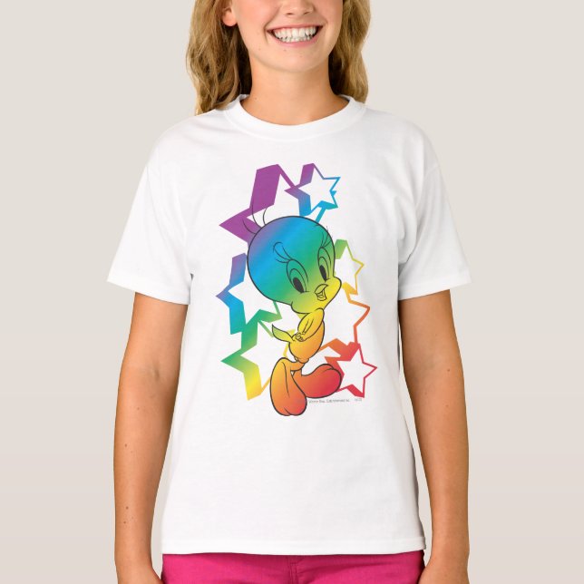 TWEETY™ Rainbow Stars T-Shirt (Front)