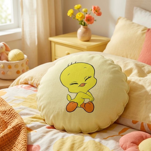 Tweety Round Pillow (Creator Uploaded)