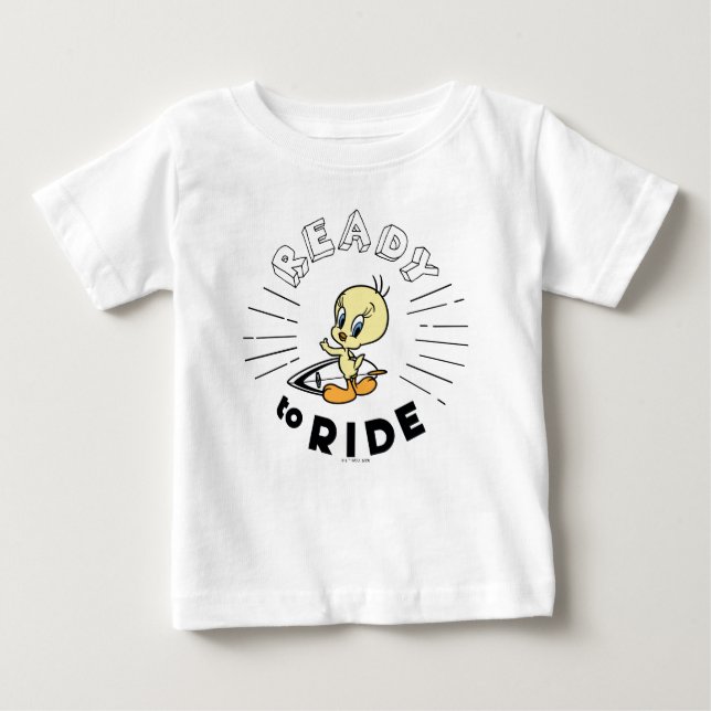TWEETY™ Surfboard -  Ready to Ride Baby T-Shirt (Front)