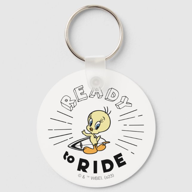TWEETY™ Surfboard -  Ready to Ride Keychain (Front)