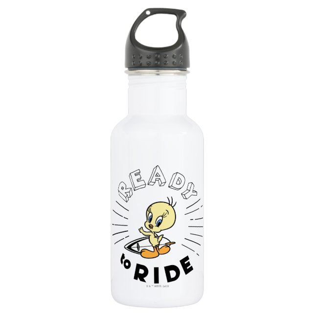TWEETY™ Surfboard -  Ready to Ride Stainless Steel Water Bottle (Front)