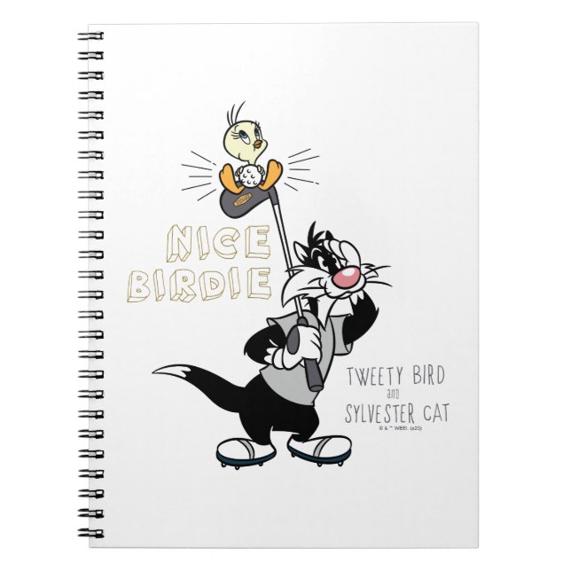 TWEETY™ & SYLVESTER™ Golfing - Nice Birdie Notebook (Front)