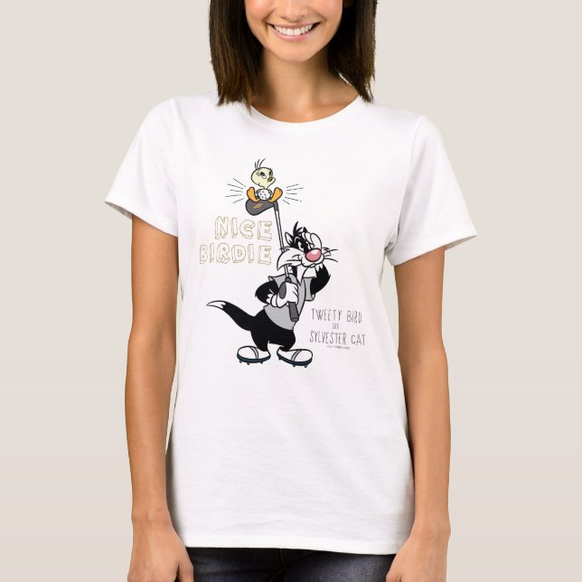 TWEETY™ & SYLVESTER™ Golfing - Nice Birdie T-Shirt (Front)