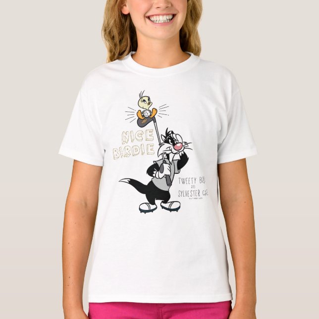TWEETY™ & SYLVESTER™ Golfing - Nice Birdie T-Shirt (Front)