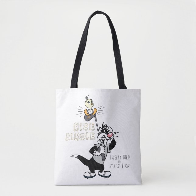 TWEETY™ & SYLVESTER™ Golfing - Nice Birdie Tote Bag (Front)