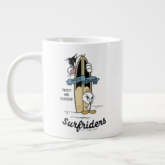 TWEETY™ & SYLVESTER™ Surfriders Giant Coffee Mug (Left)