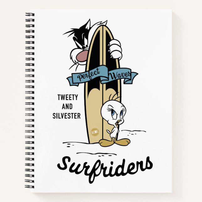 TWEETY™ & SYLVESTER™ Surfriders Notebook (Front)