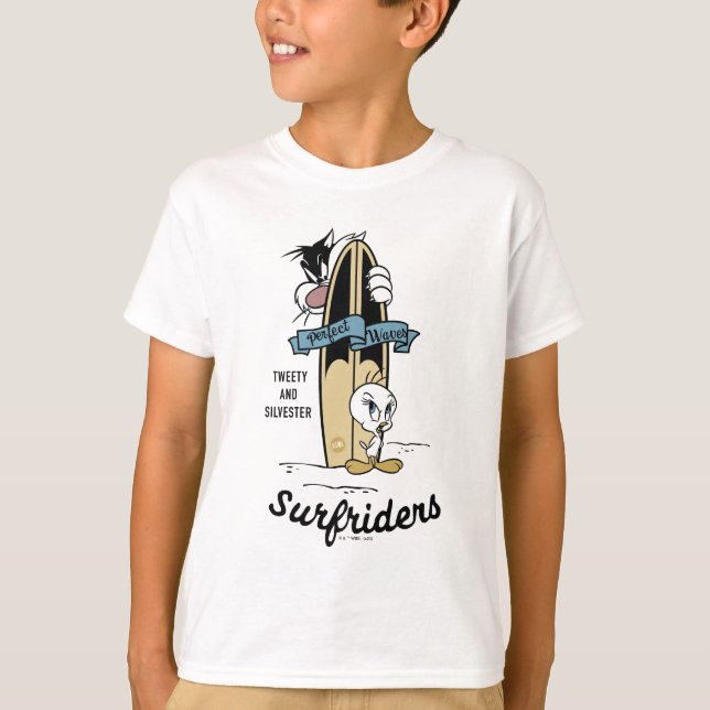 TWEETY™ & SYLVESTER™ Surfriders T-Shirt (Front)