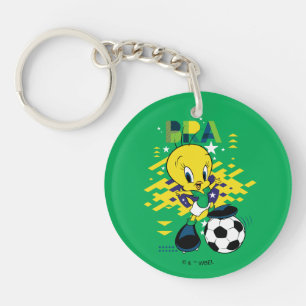 TWEETY™ Team Brazil Soccer Graphic Keychain