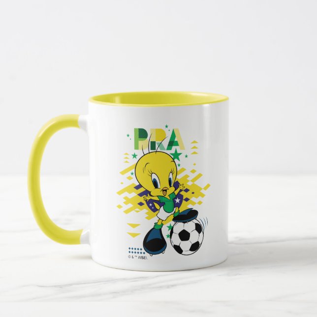 TWEETY™ Team Brazil Soccer Graphic Mug (Left)