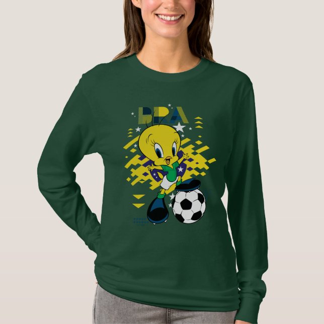 TWEETY™ Team Brazil Soccer Graphic T-Shirt (Front)