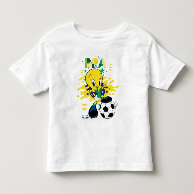 TWEETY™ Team Brazil Soccer Graphic Toddler T-shirt (Front)