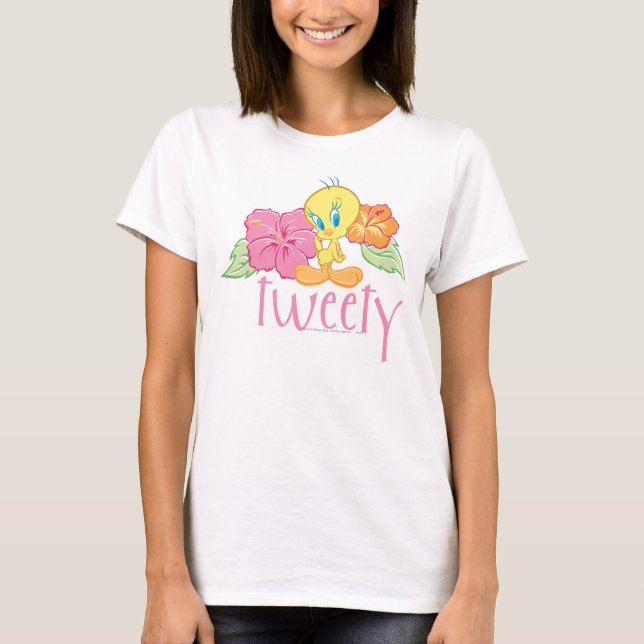 TWEETY™ Tropical Flowers T-Shirt (Front)