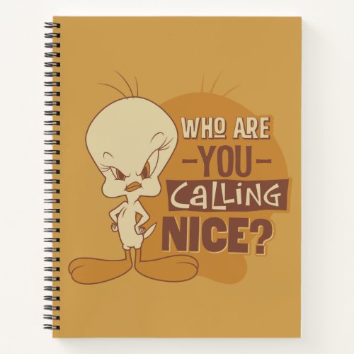 TWEETY_ Who Are You Calling Nice Notebook