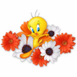 Tweety With Daisies Statuette<br><div class="desc">July's Monthly Trend</div>