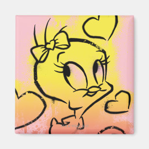 TWEETY™ With Hearts Magnet