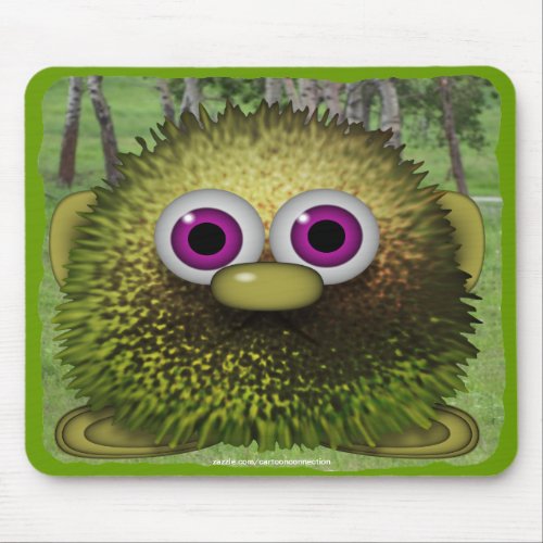 Tweezle the Cute Wuzzy Butt  Forest Kids Mousepad