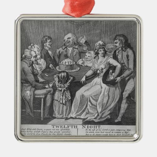 Twelfth Night 1794 Metal Ornament