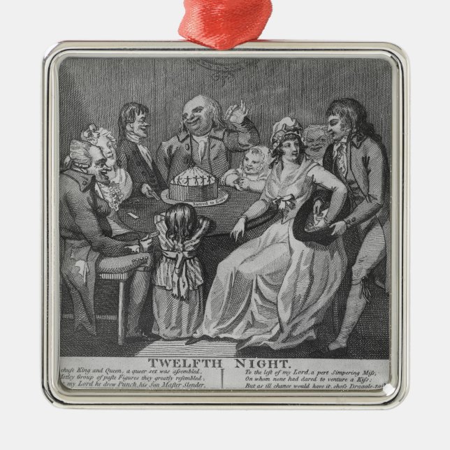 Twelfth Night, 1794 Metal Ornament (Front)