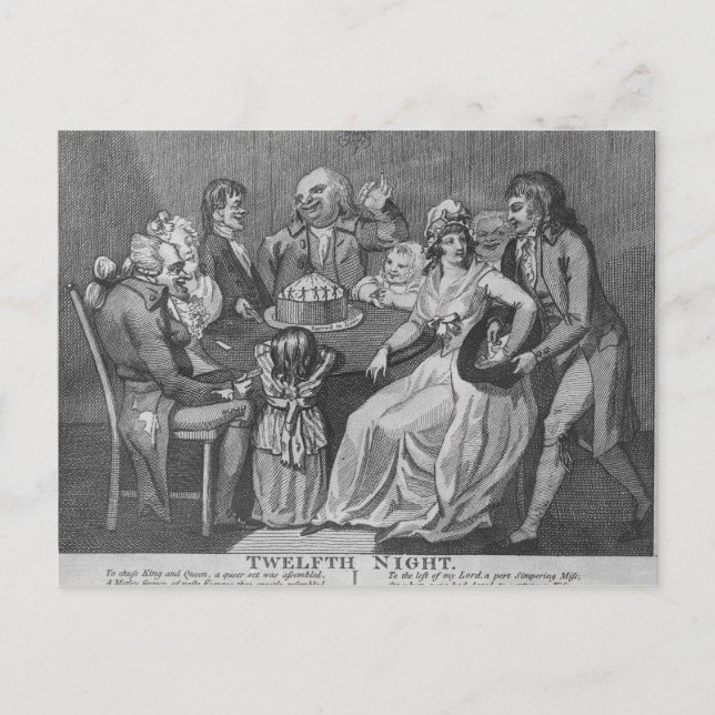 Twelfth Night, 1794 Postcard (Front)