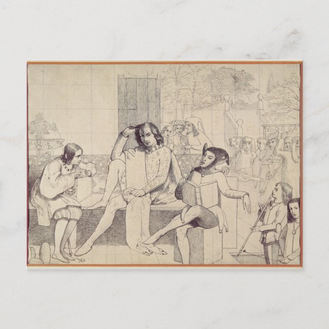 Twelfth Night, c.1850 Postcard (Front)