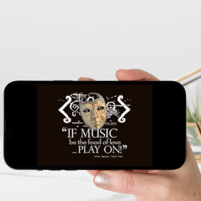 Twelfth Night Music Quote Card (Front Digital)